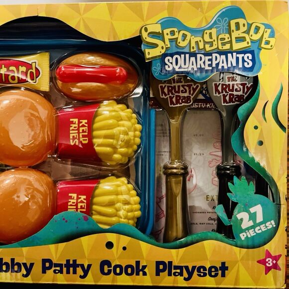 SpongeBob Squarepants Krabby Patty Cook Playset Krusty Krab Nickelodeon 27 Piece - Picture 3 of 8
